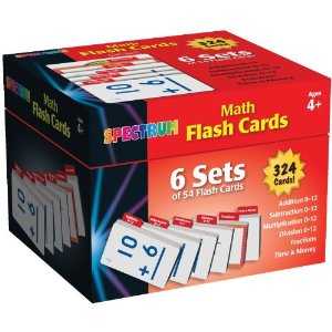 Math Flash Cards: 6 Sets of 54 Flash Card