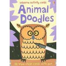 USBORNE ACTIVITY CARDS. ANIMAL DOODLES.
