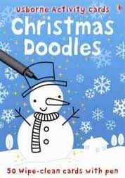 USBORNE ACTIVITY CARDS. CRISTMAS DOODLES.