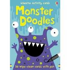 USBORNE ACTIVITY CARDS. MONSTER DOODLES.