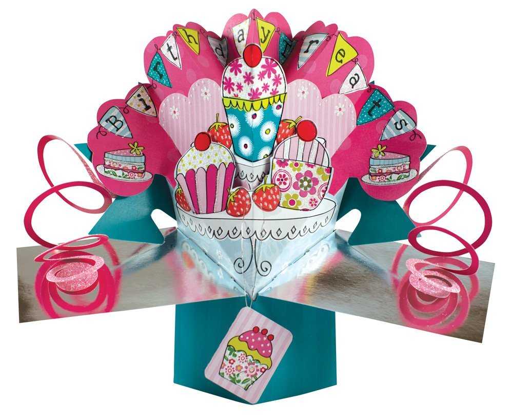 Pop Up Greeting Card for a Female Birthday